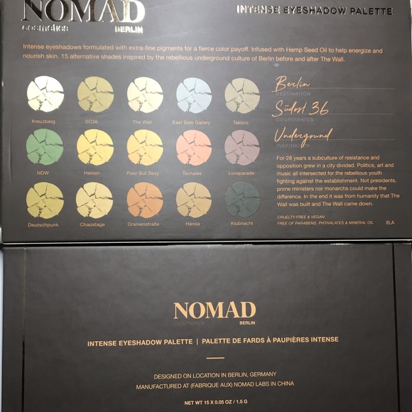 NOMAD Cosmetics Berlin Underground 15 Eyeshadows - Picture 7 of 8